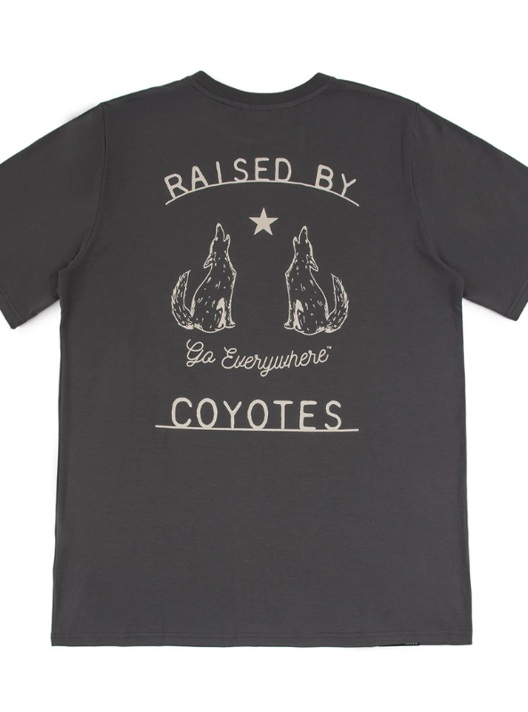 Raised by Coyotes Go Everywhere T-Shirt - The Foundry