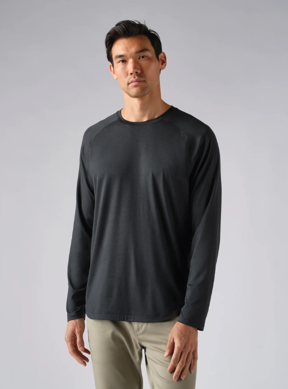 Rhone Apparel- Atmosphere Long Sleeve Tee- Black Heather