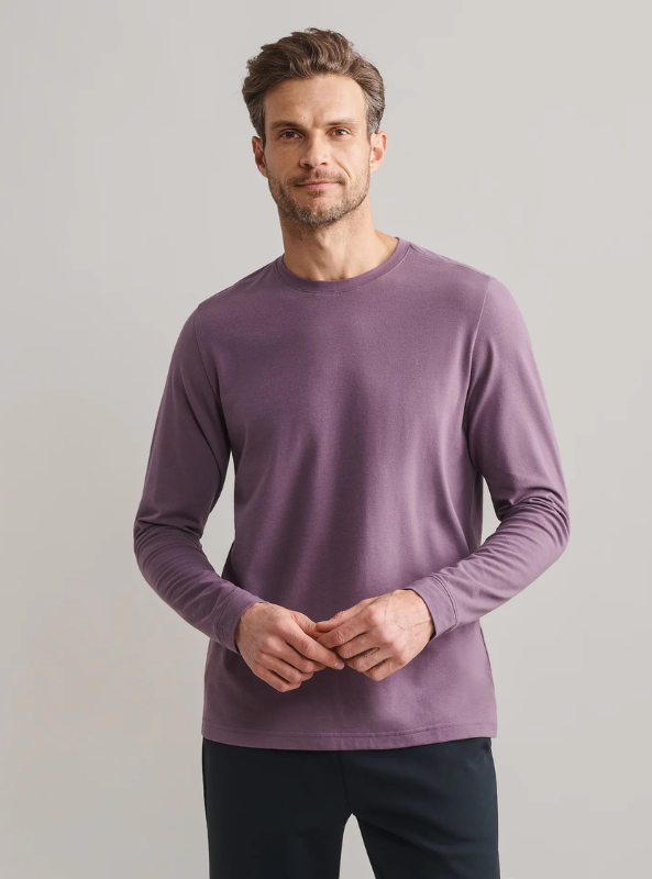 Rhone Apparel- Origin Long Sleeve- Shadow Plum