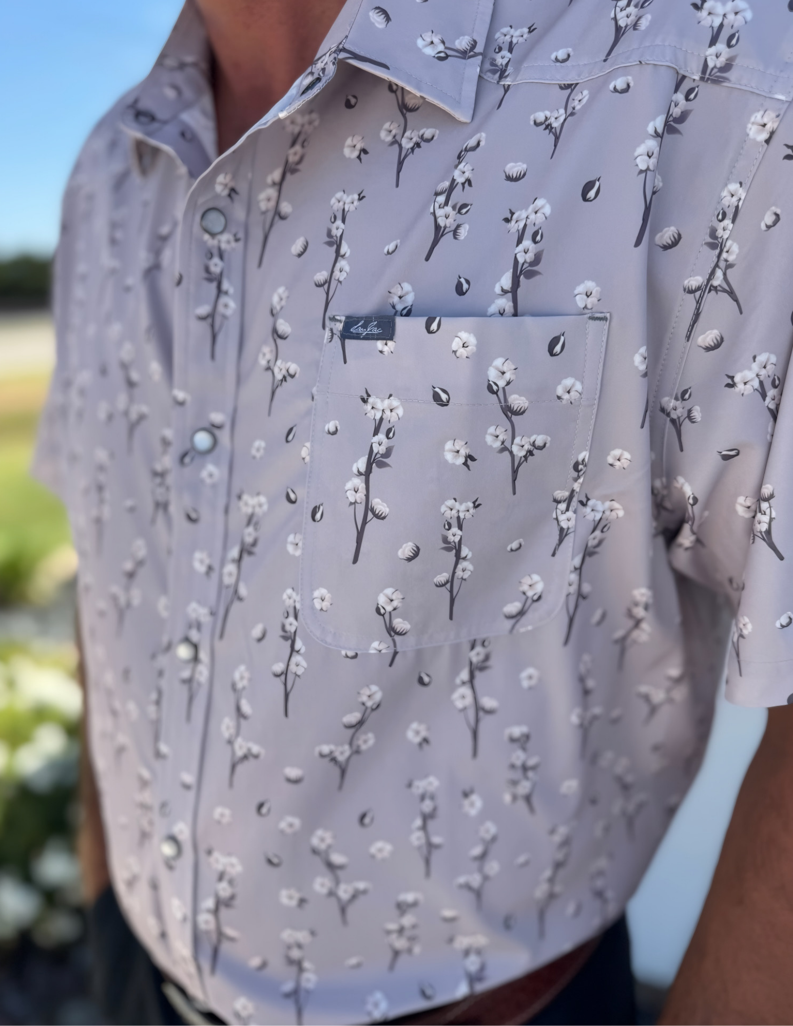 Sanjac Outdoor Cotton Short Sleeve Pearl Snap - The Foundry