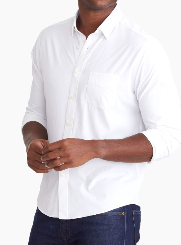 Untuckit Gironde Wrinkle Free Performance Shirt White