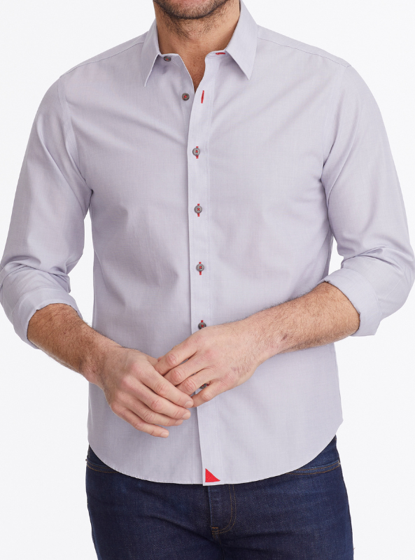 Untuckit Rubican Wrinkle Free Shirt - Gray