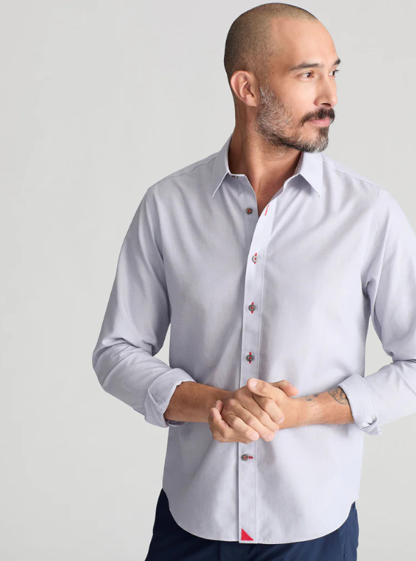 Untuckit Rubican Wrinkle Free Shirt - Gray