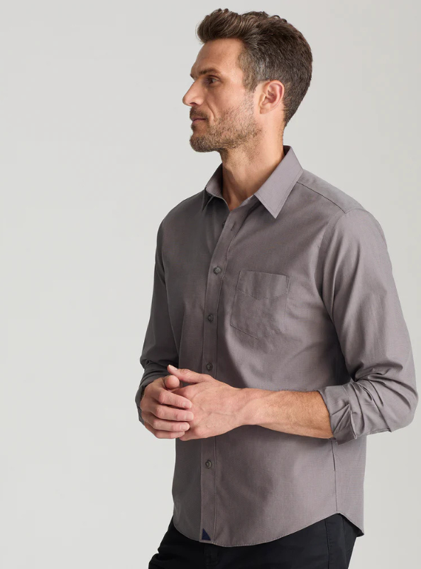 Untuckit - Sangiovese Wrinkle Free Shirt - Gray