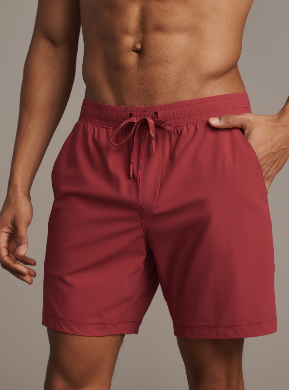 Rhone - 7" Pursuit Short Unlined - Brick Red