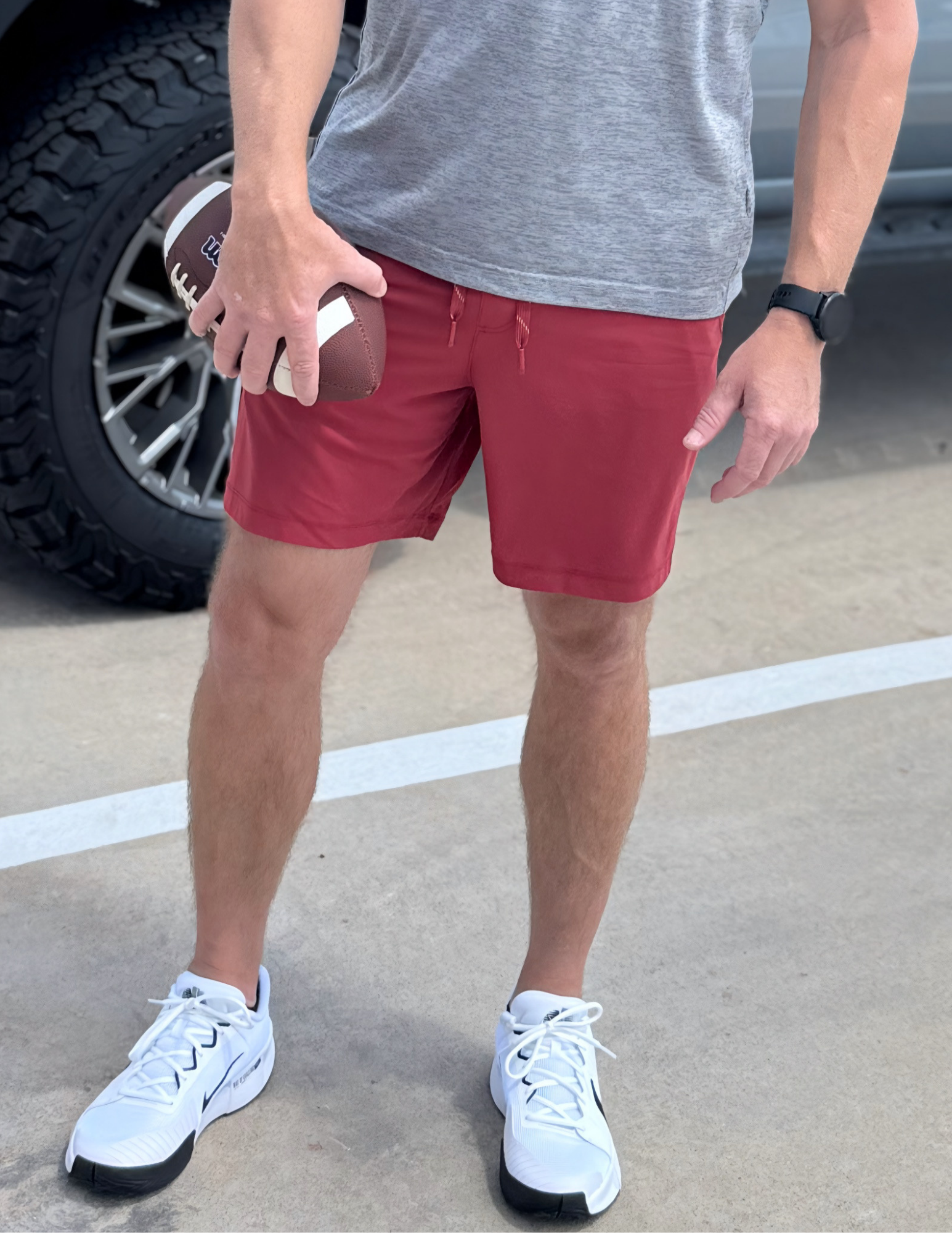 Rhone - 7" Pursuit Short Unlined - Brick Red