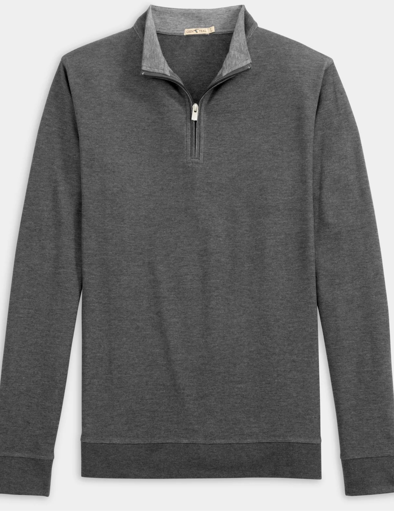 GenTeal Charcoal Cotton/Modal Quarter Zip