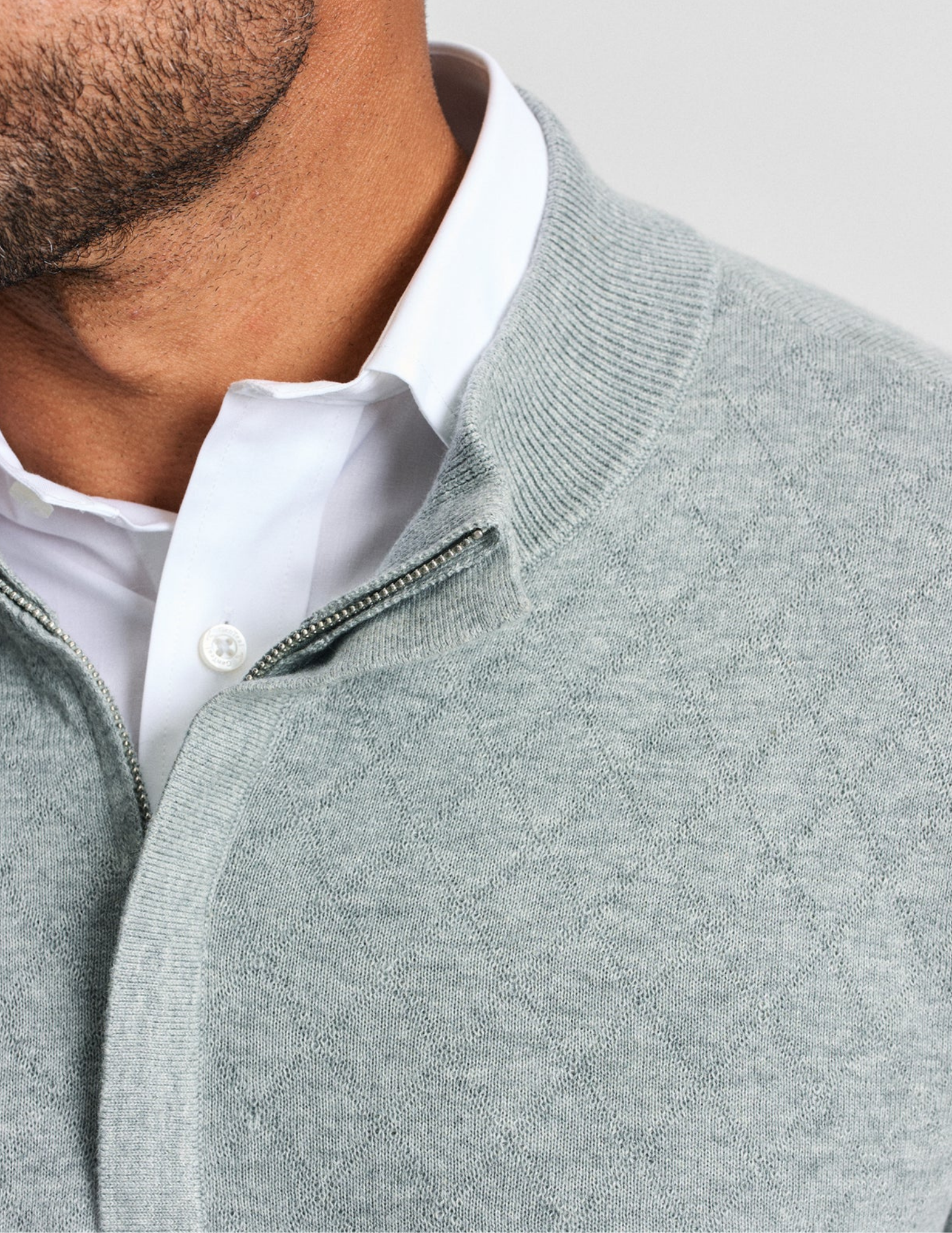 GenTeal Gray Bramlett Diamond Quilted Quarter Zip