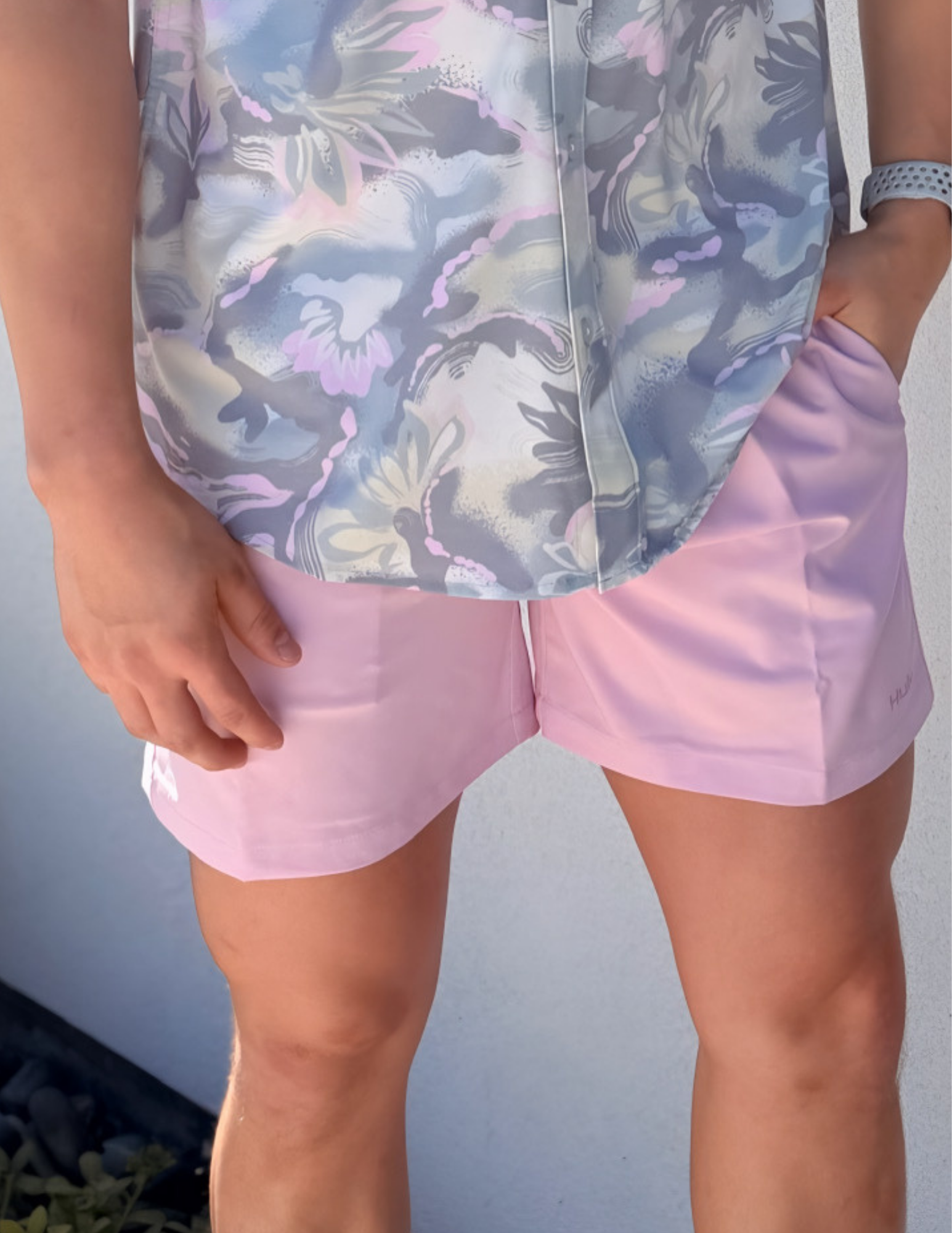 Huk - Pursuit Volley Swim Short - Oleander