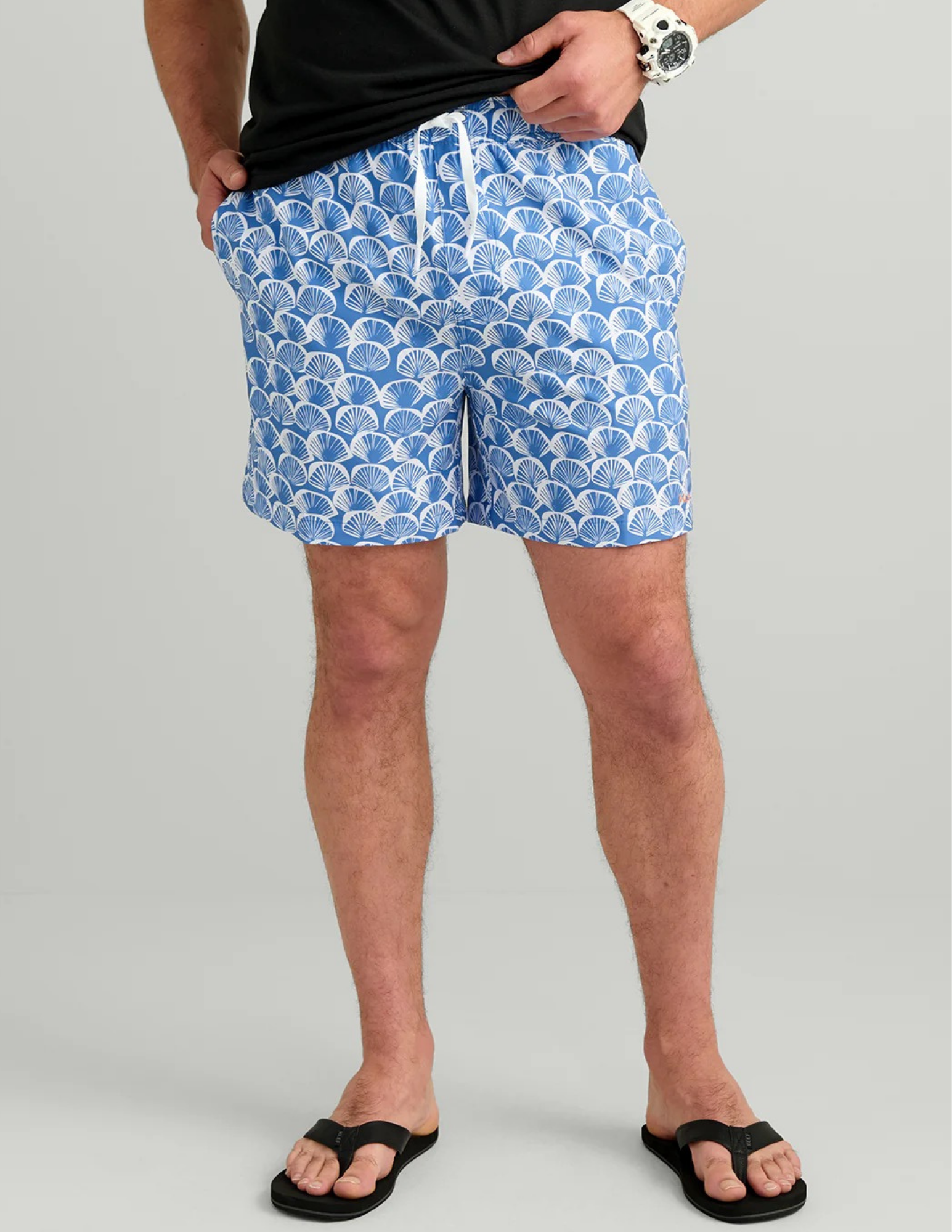 Huk- Pursuit Printed Volley Short- Regatta