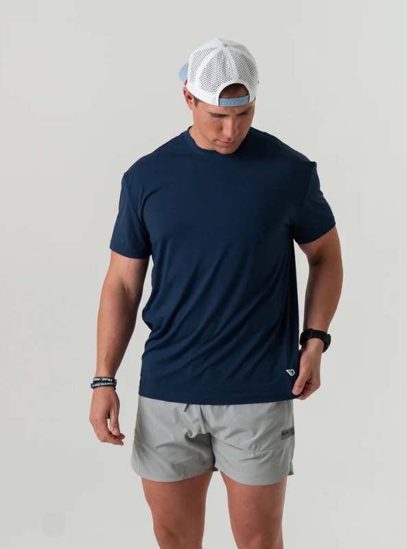 Burlebo Go To Tee - Navy - The Foundry