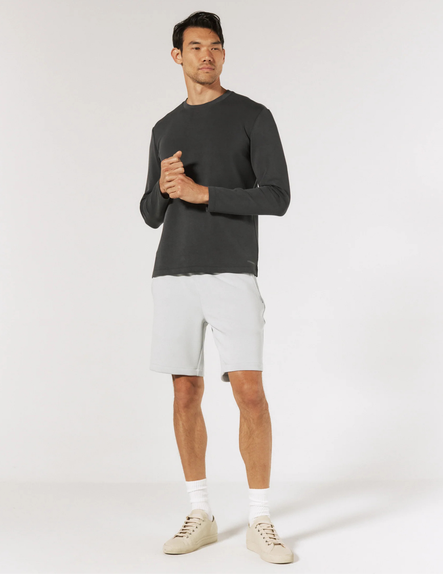 7Diamonds Rev Tee LS Anthracite