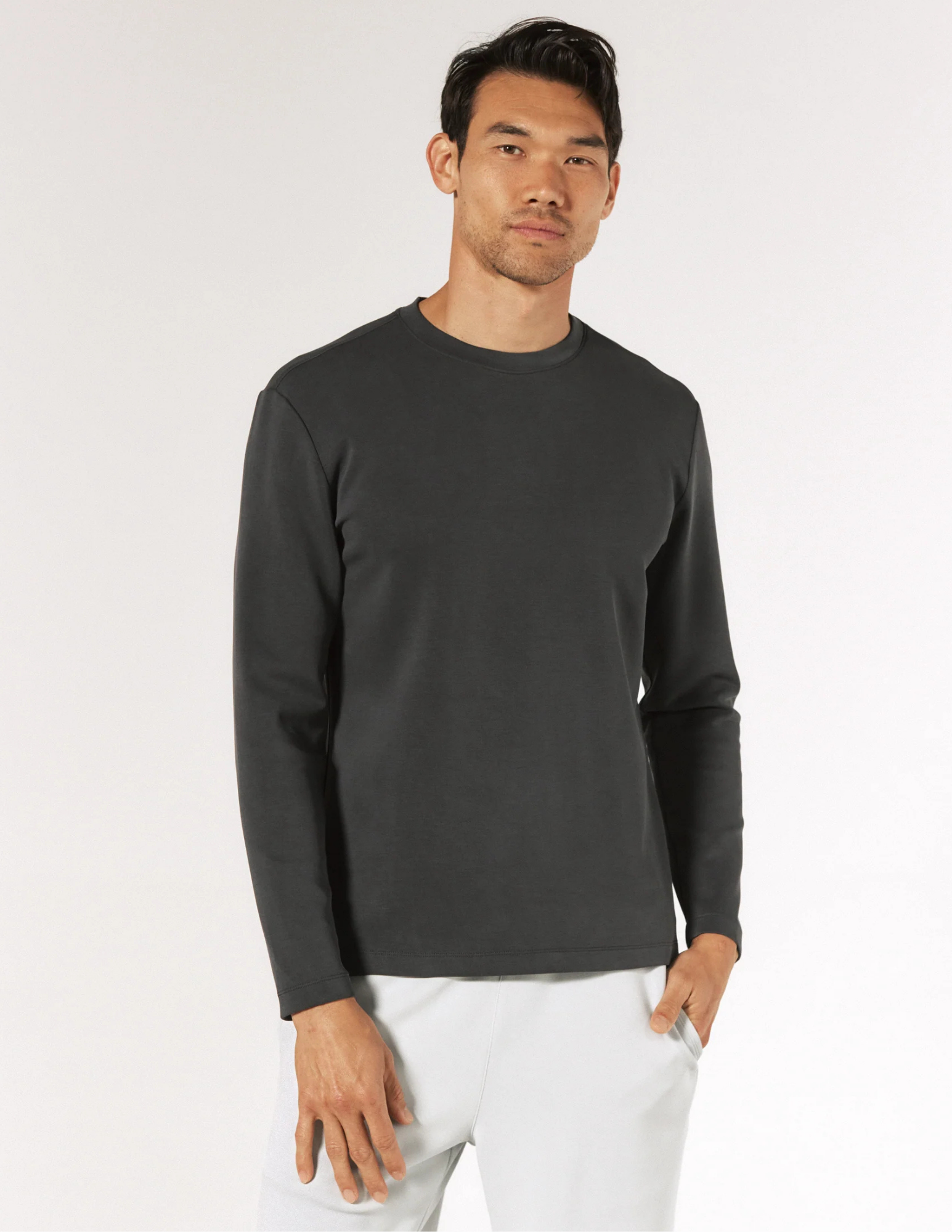 7Diamonds Rev Tee LS Anthracite