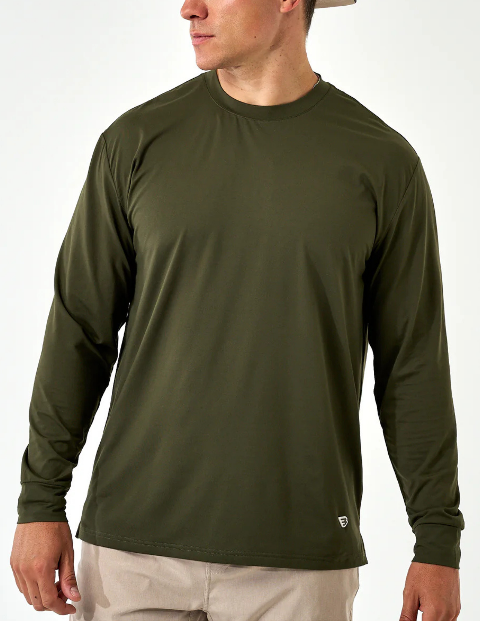 Burlebo Go To Tee LS- Mallard Green