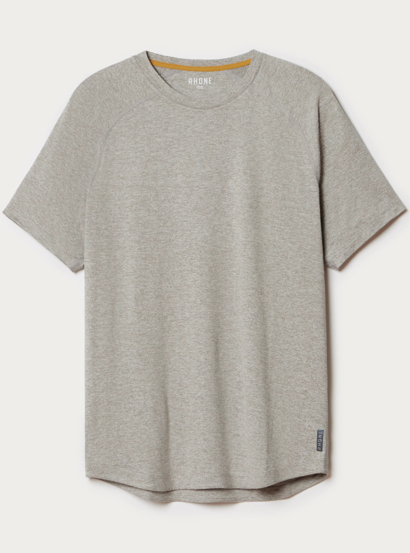 Rhone Apparel- Atmosphere Long Sleeve Tee- Brushed Nickel Gray/Sleet Gray Heather