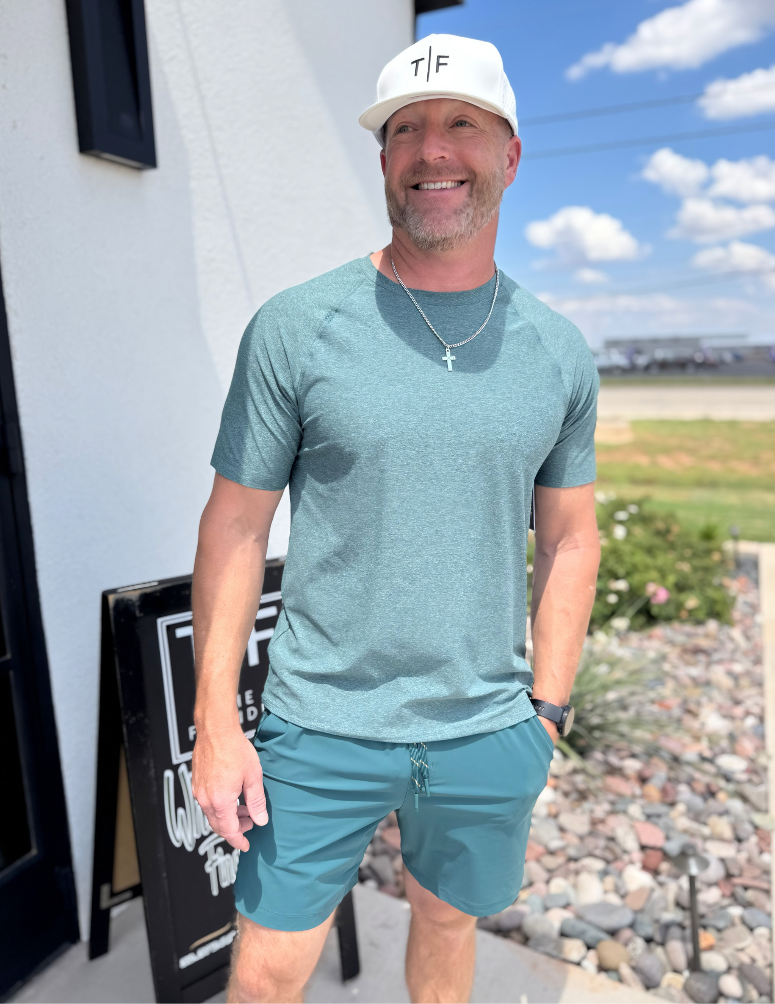 Rhone Apparel - Reign SS Tee- Moss Green Heather - The Foundry