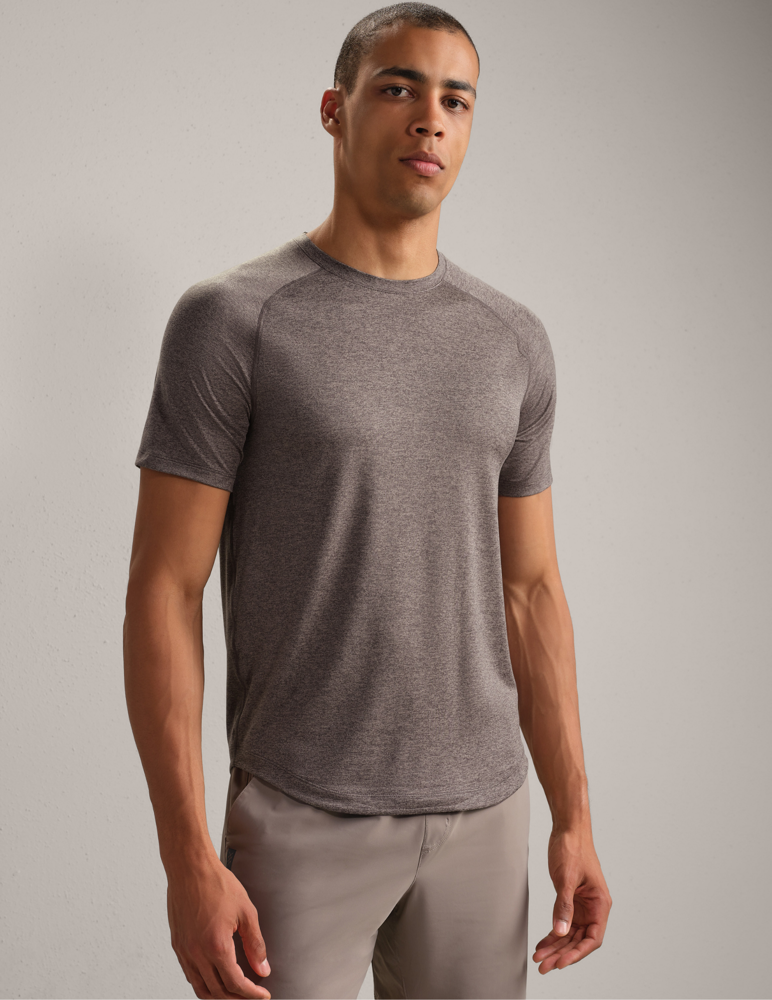 Rhone Atmosphere Tee Foggy Taupe Heather
