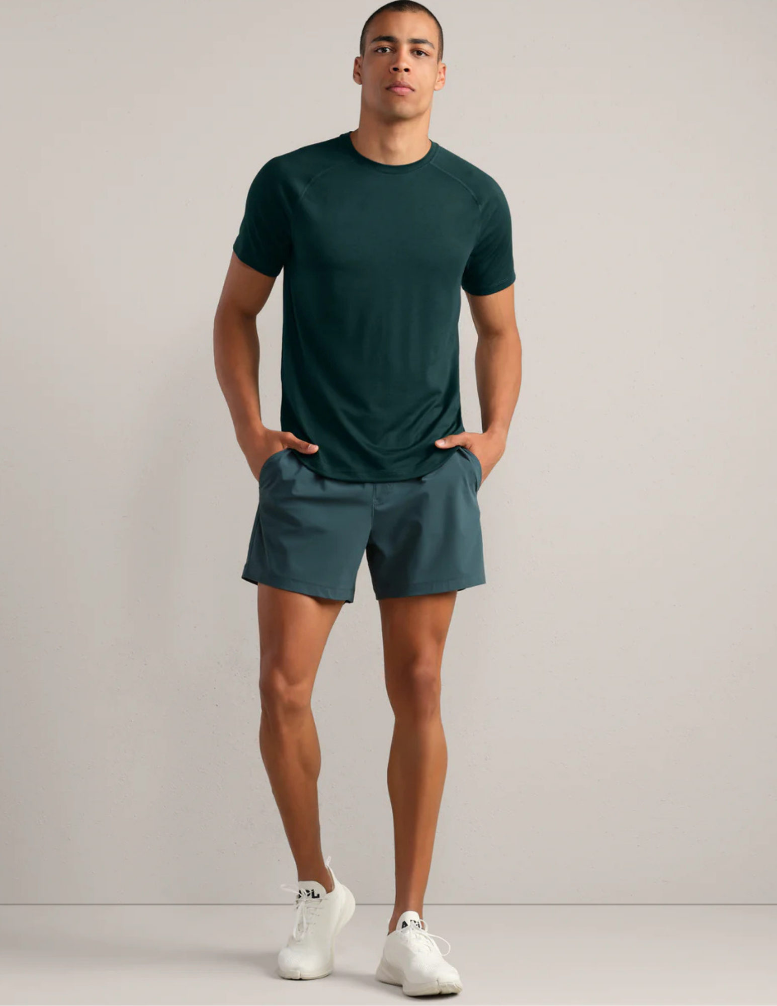 Rhone Atmosphere Tee Moss Green Heather