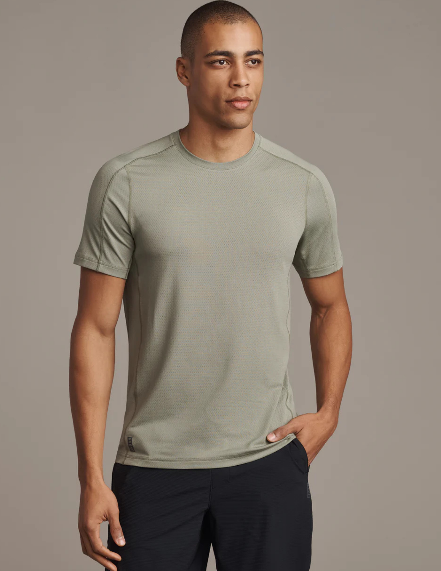 Rhone Invictus Training SS Green Sage