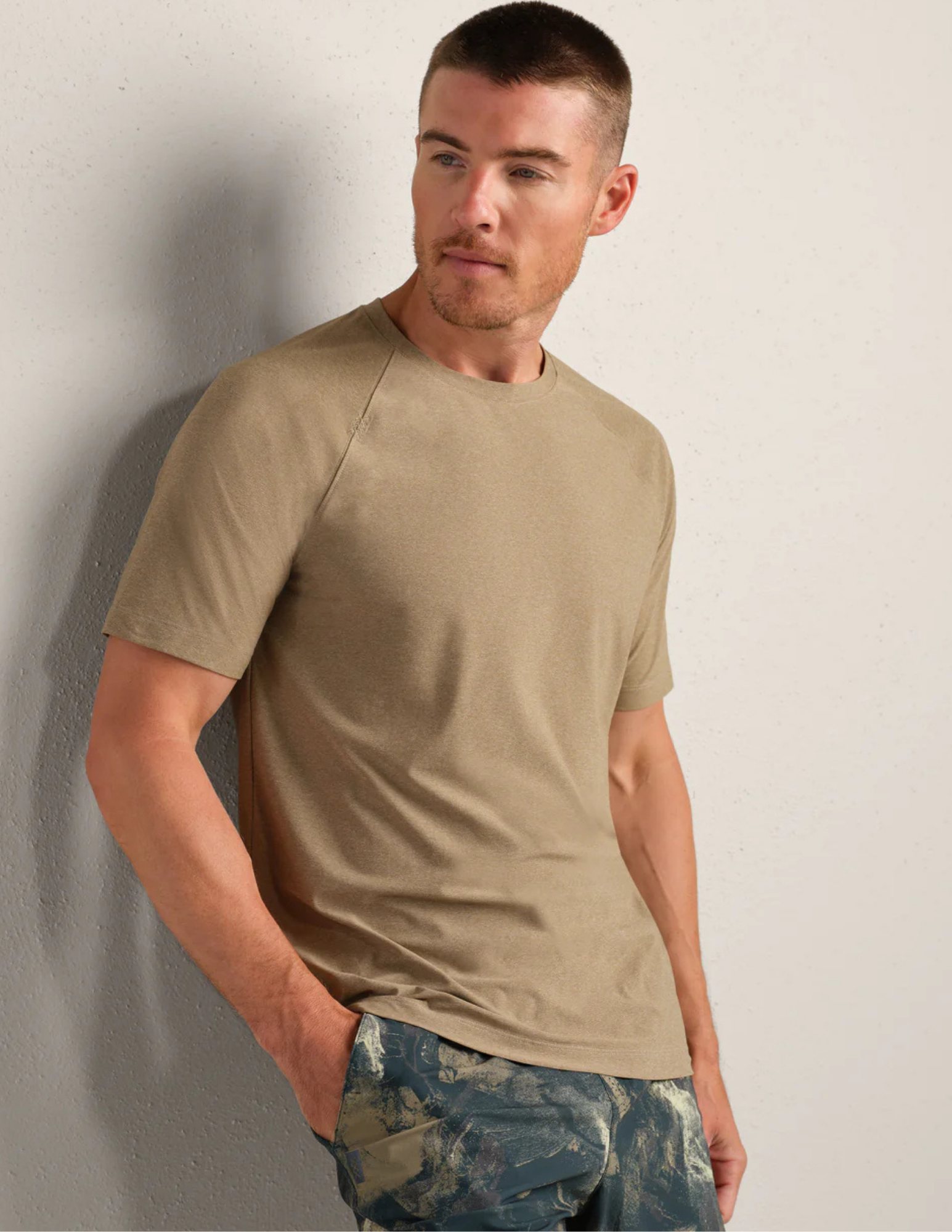 Rhone Reign SS Tee Fatigue Green Heather