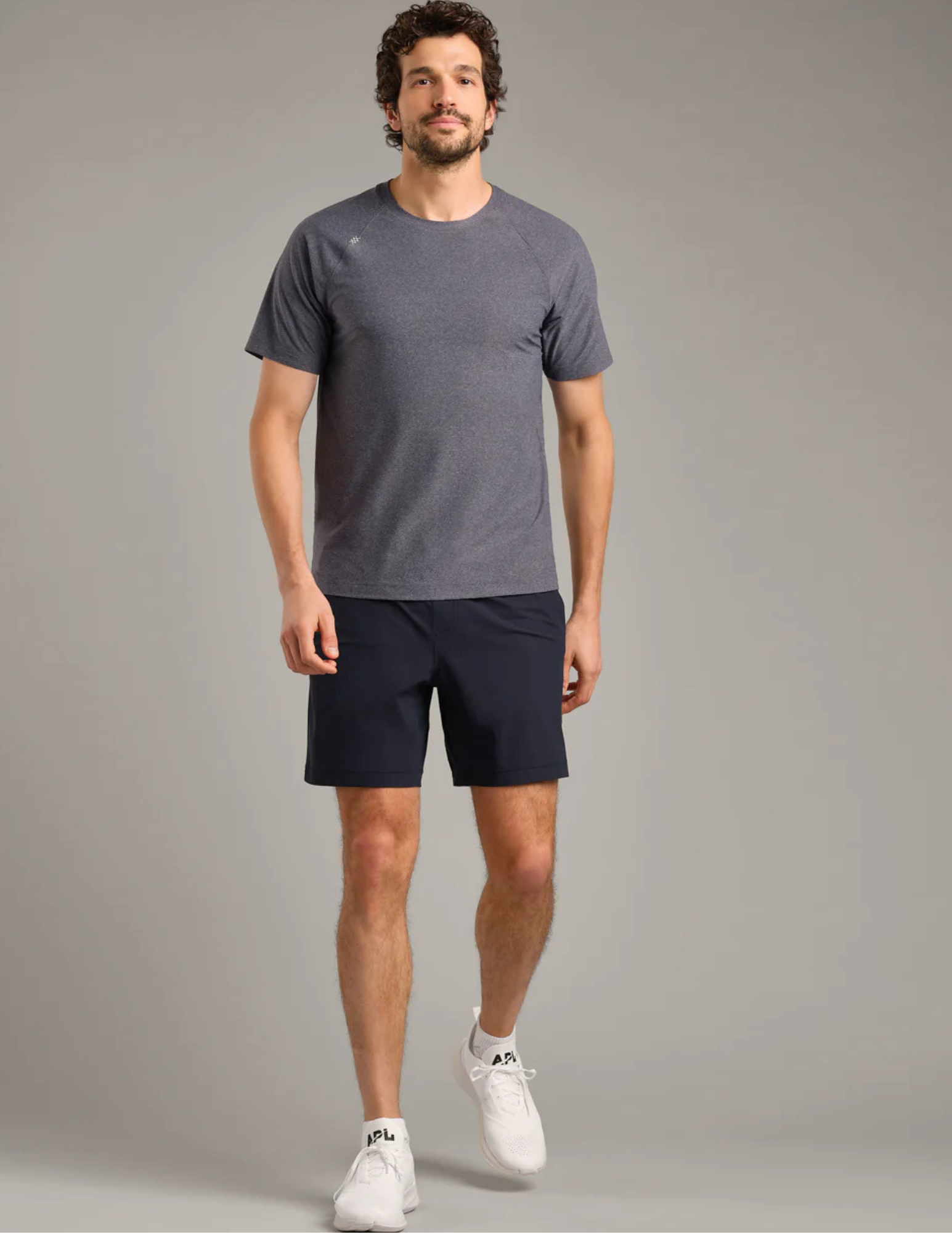 Rhone Reign SS Tee Midnight Heather