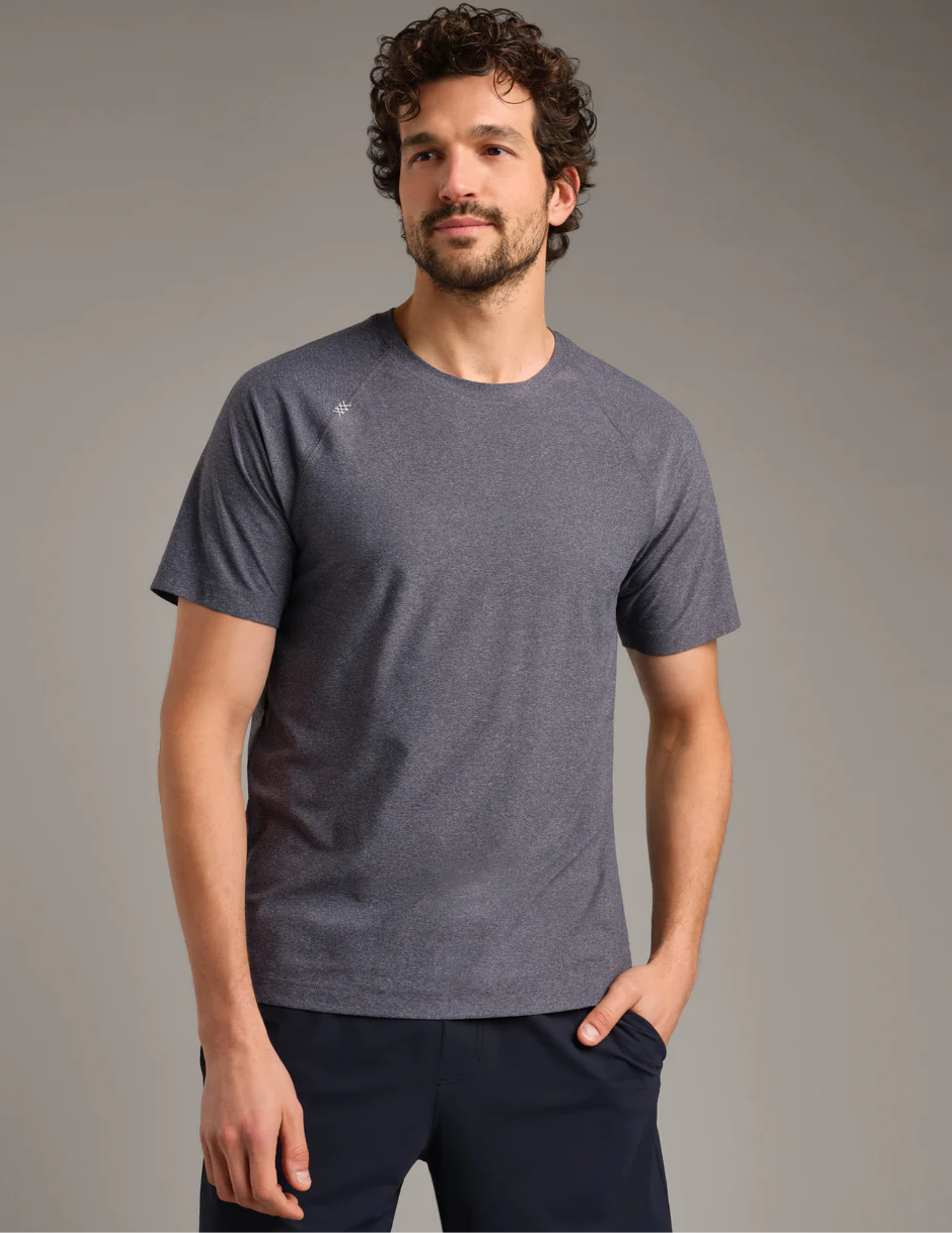 Rhone Reign SS Tee Midnight Heather