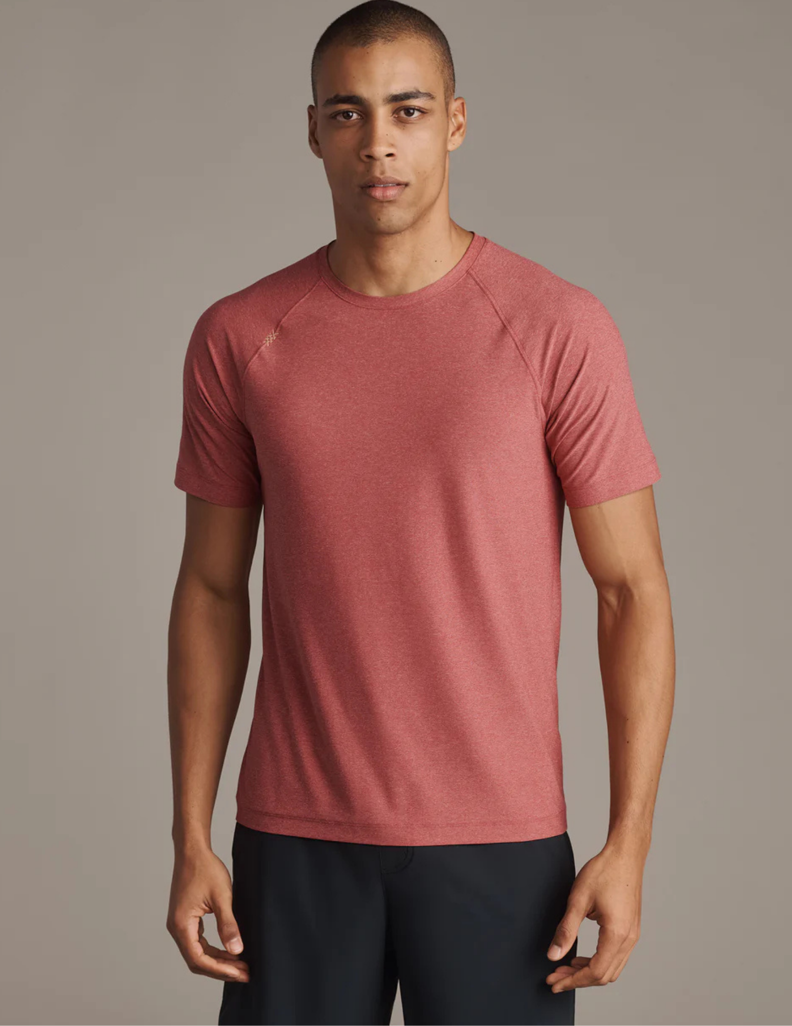 Rhone Reign SS Tee Red Brick/Pink Rose
