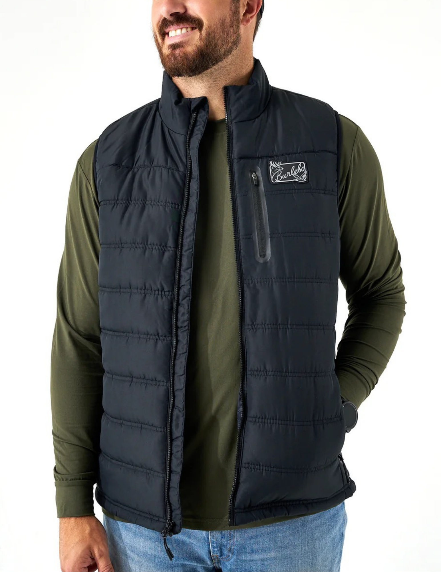 Burlebo Puffer Vest - Black