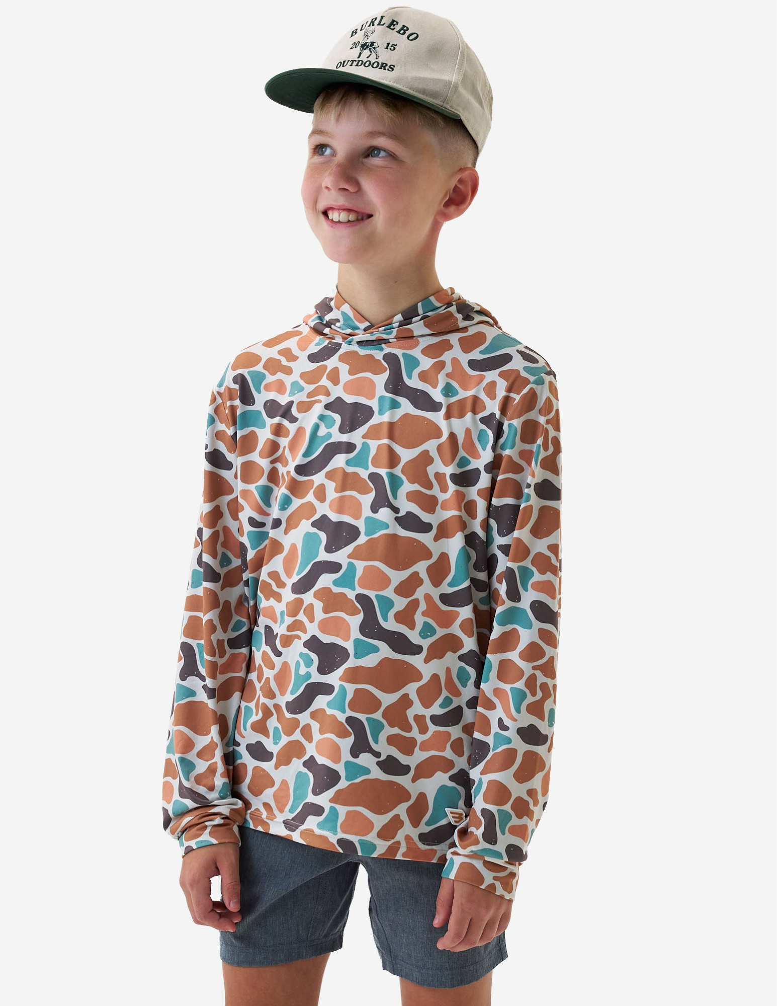 Burlebo Youth Performance Hoodie- Bayside Camo