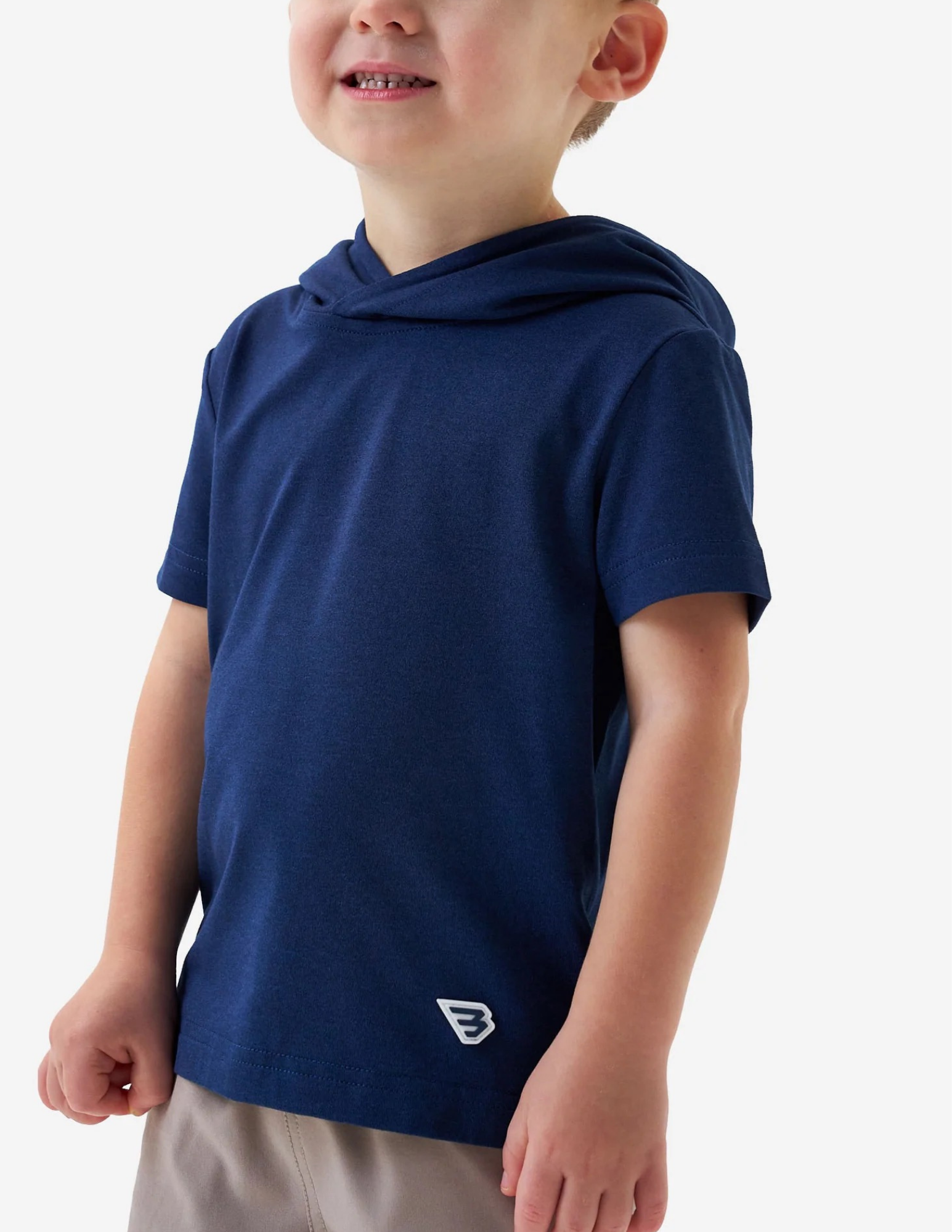 Burlebo Youth Performance SS Hoodie - Navy