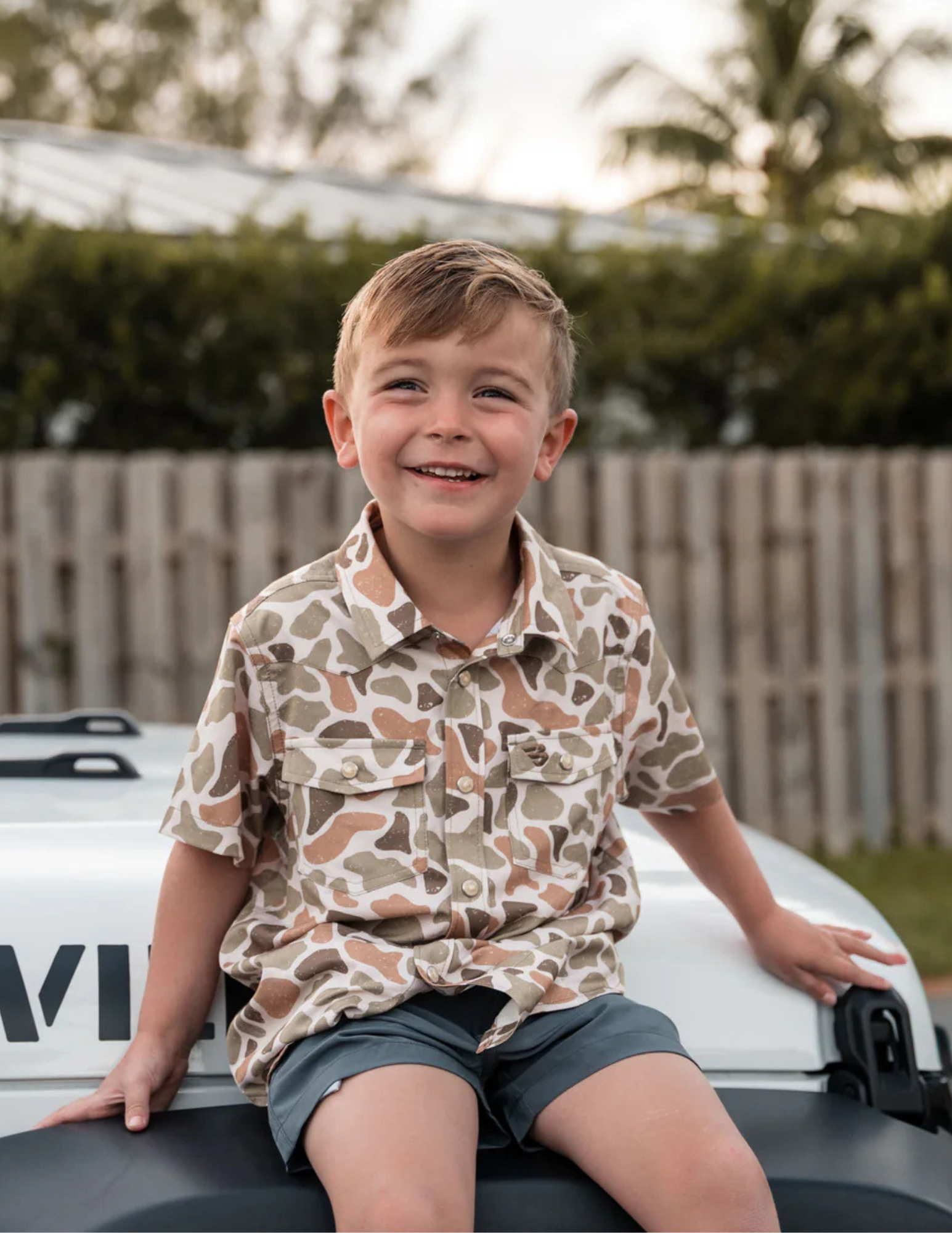 Burlebo Youth - Performance Western Shirt - Venado Camo