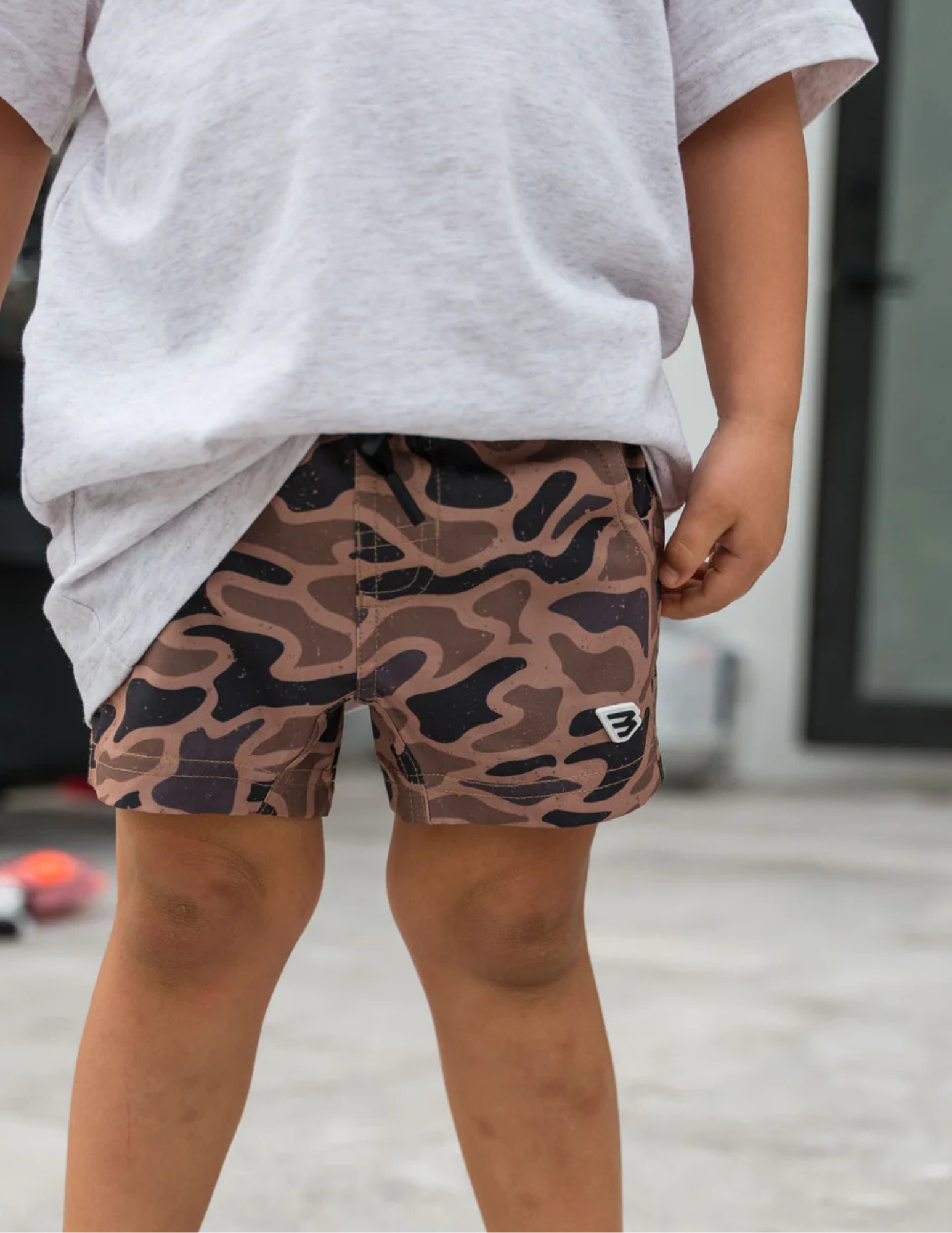 Burlebo Youth Athletic Short - Gauge Camo