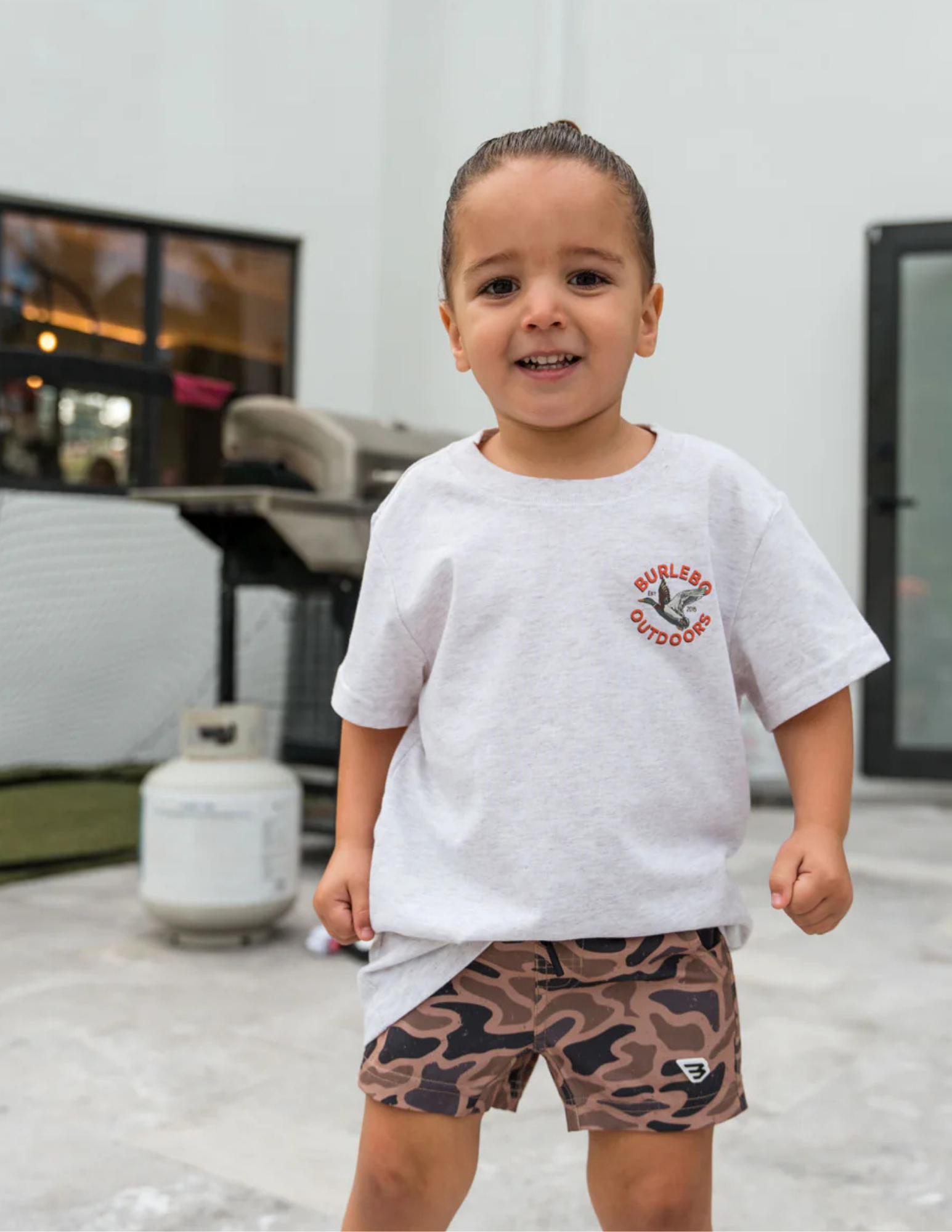 Burlebo Youth Athletic Short - Gauge Camo