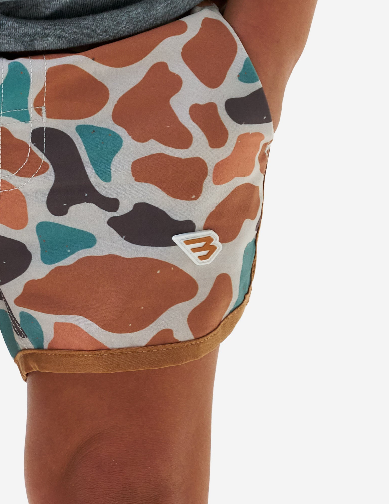Burlebo Youth Swim Trunks- Bayside Camo