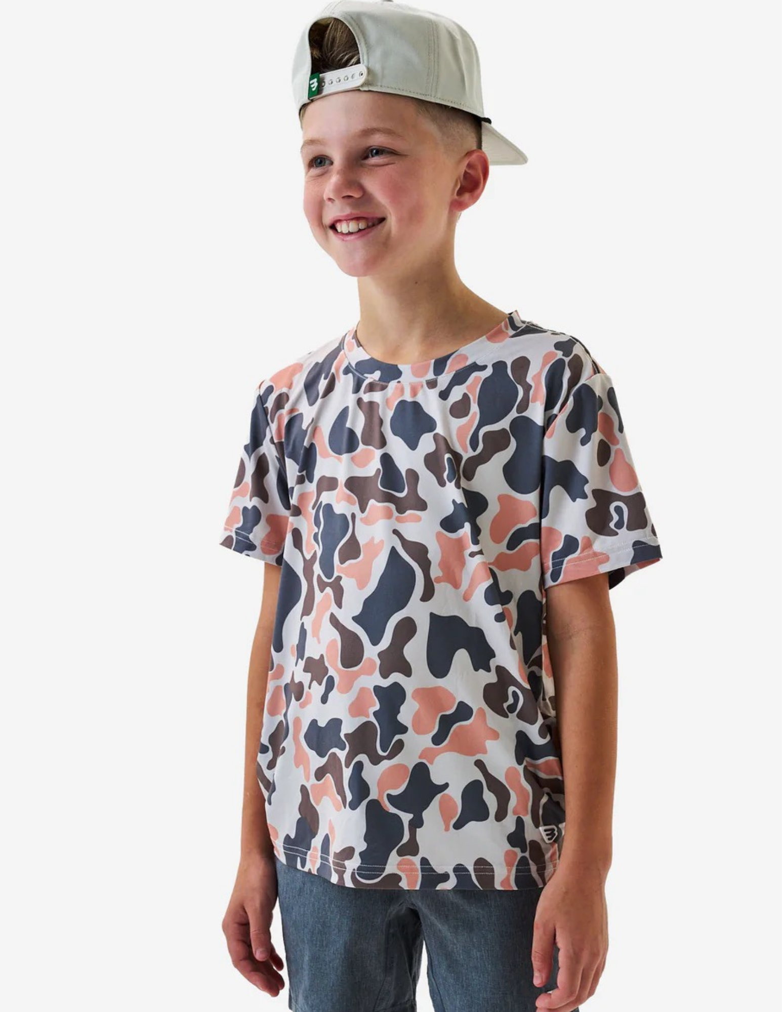 Burlebo Youth Go To Tee - Vintage Camo