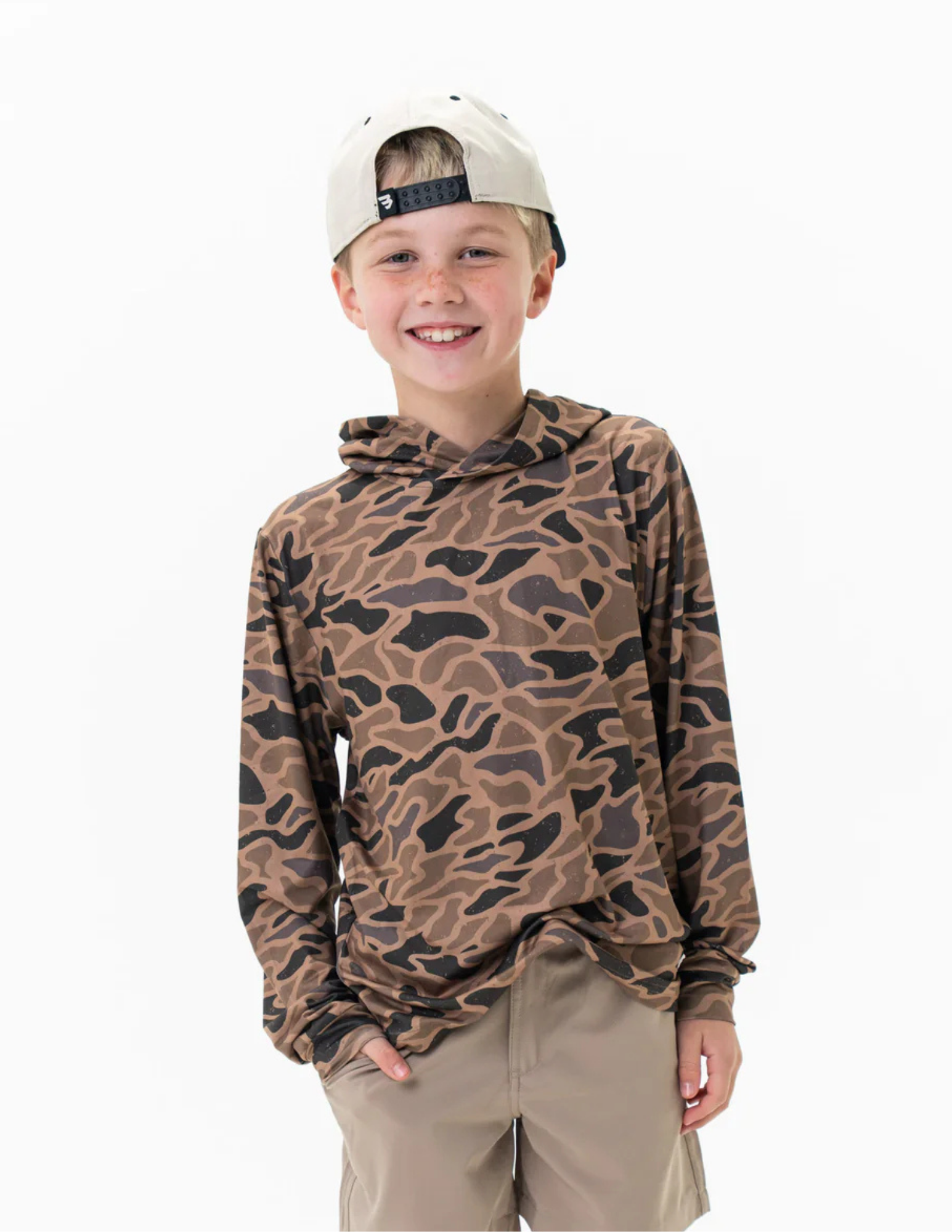 Burlebo Youth Performance Hoodie Gauge Camo